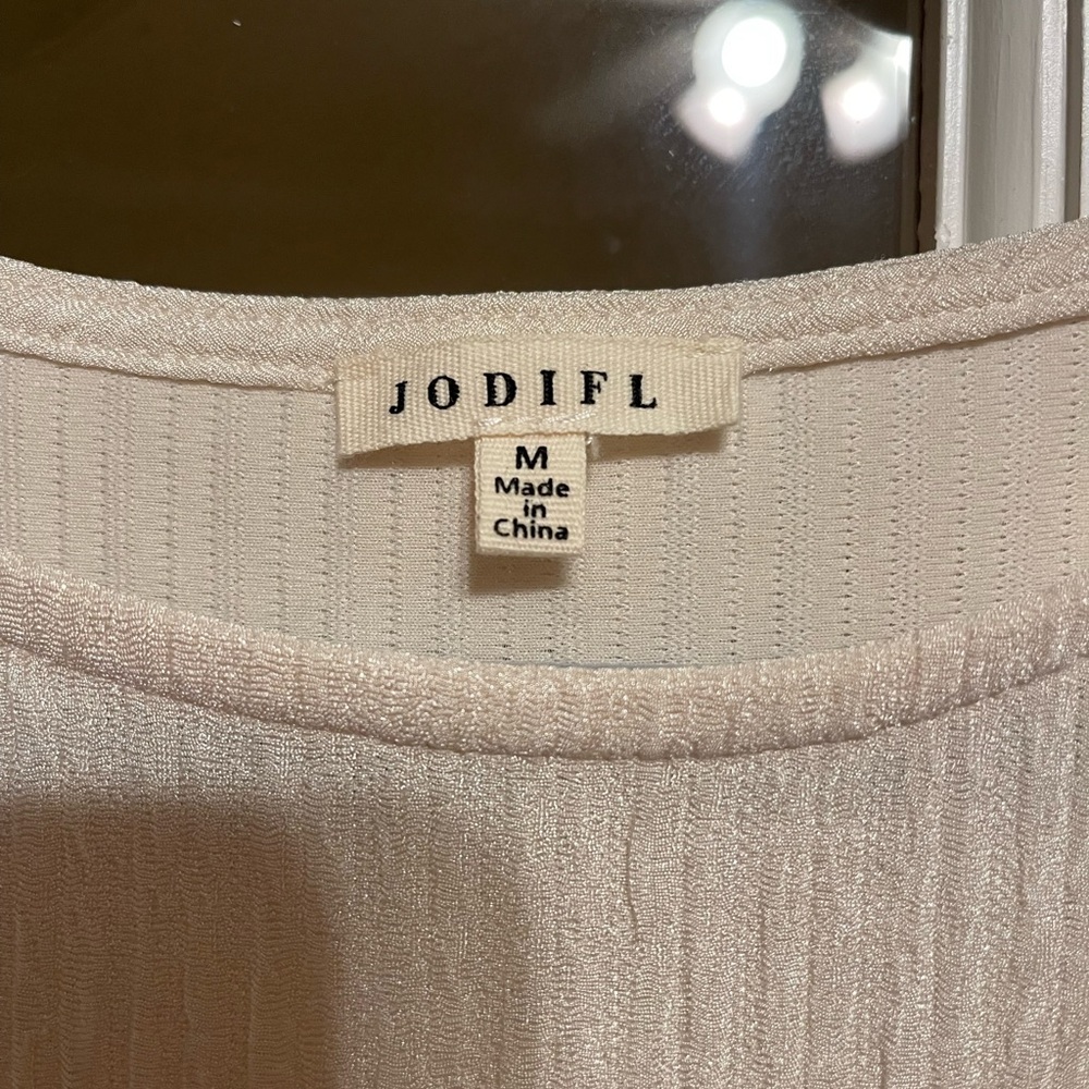 JODIFL Textured Cream Dress - Picture 2 of 4